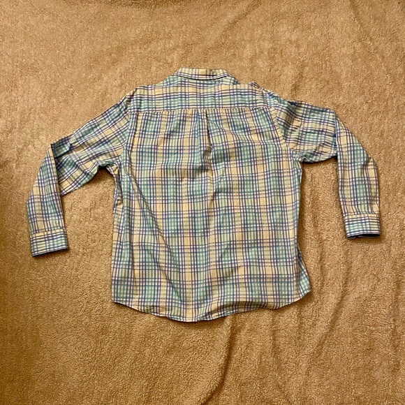 Plaid Dress Shirt with Easter Colors in Large - Picture 6 of 6